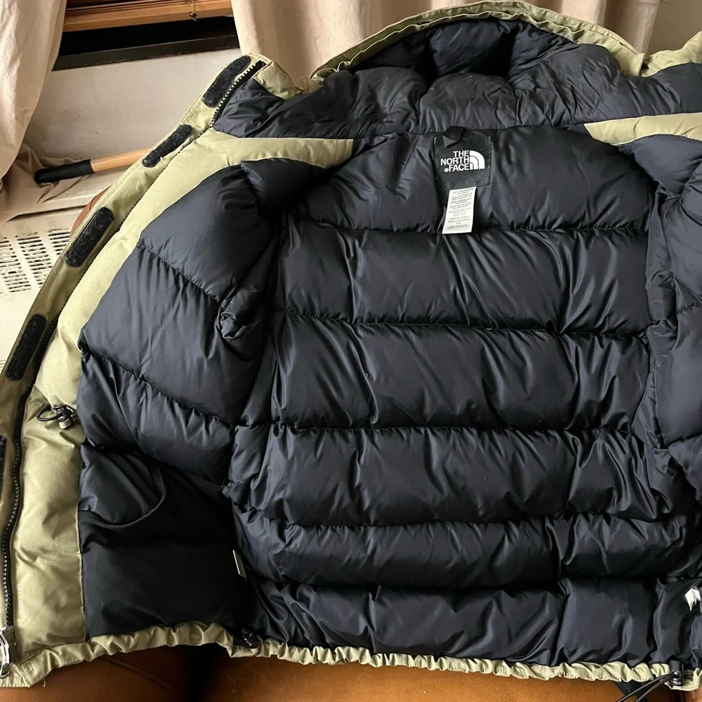 “Old School Retro” 1996 Moss Green North Face Puffer Coat - Picture 5 of 9